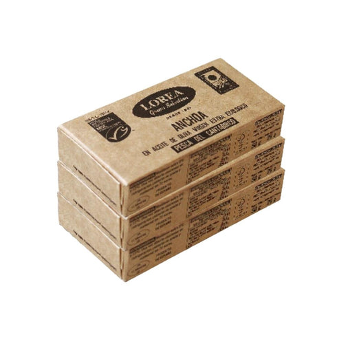 Anchoas del Cantábrico en aceite de oliva ecológico 50g